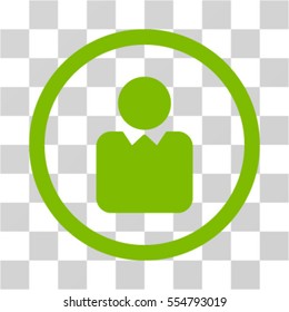 Client vector rounded icon. Image style is a flat icon symbol inside a circle, light green color, transparent background.