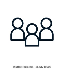 Icono de los clientes, signo del logotipo del Vector, ilustración, forma, diseño, icono de la interfaz de usuario de UX, editable eps