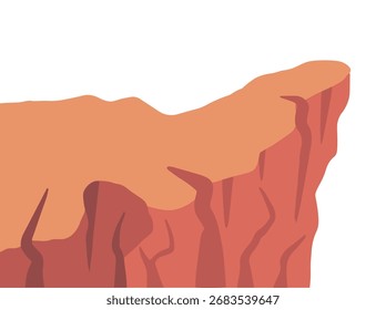 Cliff Edge Crag Background Illustration