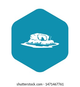 Cliff icon. Simple illustration of cliff vector icon for web