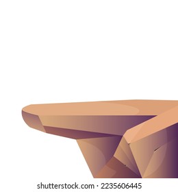 Piedra de acantilado en el diseño de la ilustración del vector