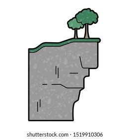 cliffs design vector with texture. retro style color
