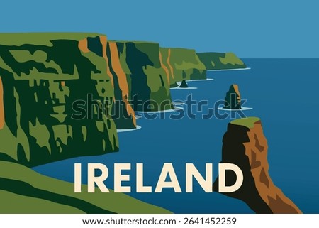 The Cliffs of Moher stand as Ireland’s iconic natural landmark, offering breathtaking views of the rugged coastline and the expansive Atlantic Ocean, perfect for exploration and photography.