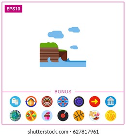 Cliffs of Moher vector icon