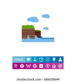 Cliffs of Moher vector icon