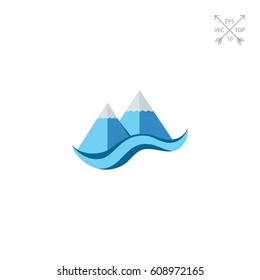 Cliffs and Sea Icon