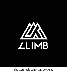 Clim abstract mountain logo