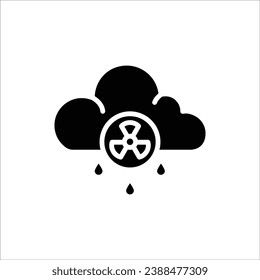 Climate Acid Rain Filled Icon Vector Illustration