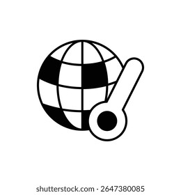 Climate Action Icon vector stock illustration