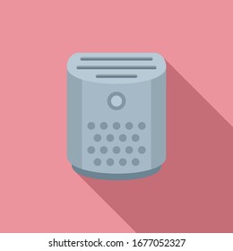 Climate air purifier icon. Flat illustration of climate air purifier vector icon for web design