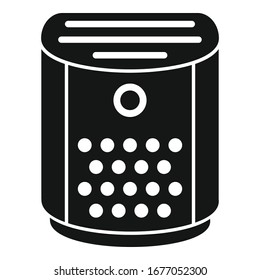 Climate air purifier icon. Simple illustration of climate air purifier vector icon for web design isolated on white background