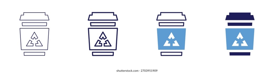 Climate balance icon in 4 different styles. Thin Line, Line, Bold Line, Duotone. Duotone style. Editable stroke.