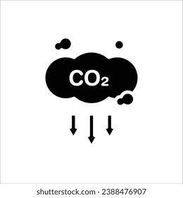 Climate Carbon Dioxide Filled Icon Vector Illustration