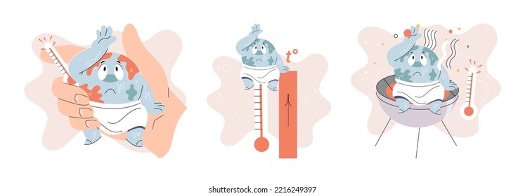 Climate change concept. Global warming metaphor. Nature environment danger, energy business industr, climate change saving planet, air pollution. Temperature rising animal extinction. Environment Day