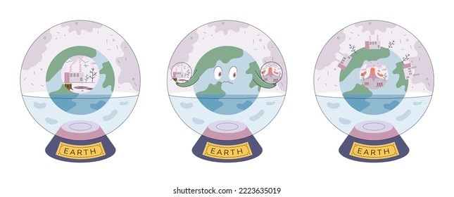 Climate change concept. Global warming design. Nature environment danger, energy business industr, climate change saving planet, air pollution. Temperature rising animal extinction. Environment Day