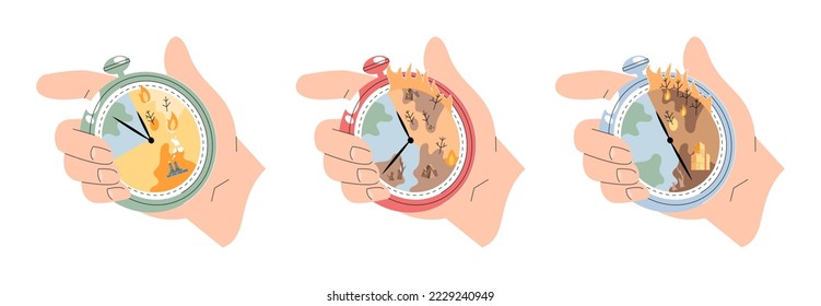 Climate change concept. Global warming metaphor. Nature environment danger, energy business industr, climate change saving planet, air pollution. Temperature rising animal extinction. Environment Day