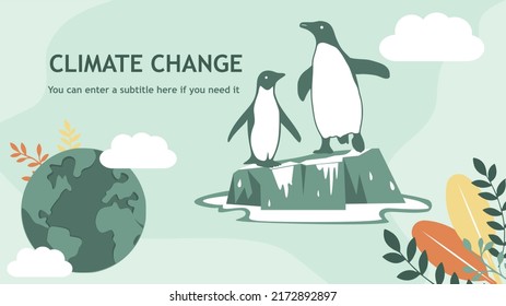 Climate change concept. Climate change and save the planet vector, world environment day