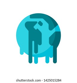 Climate Change Disaster Ai Icon