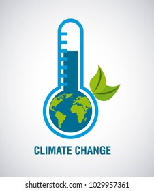 climate change earth inside ecology thermometer