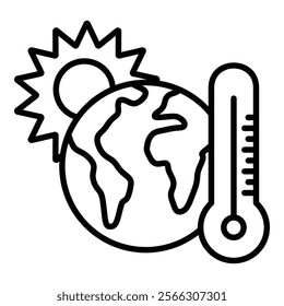 Climate Change Icon Element For Design