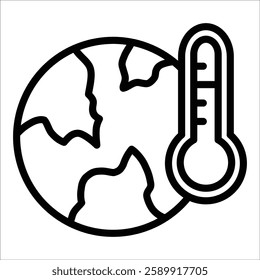 Climate Change Icon Element For Design