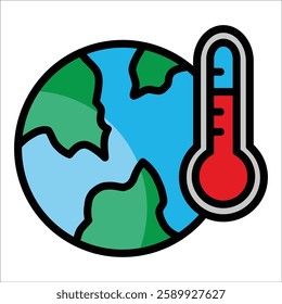 Climate Change Icon Element For Design