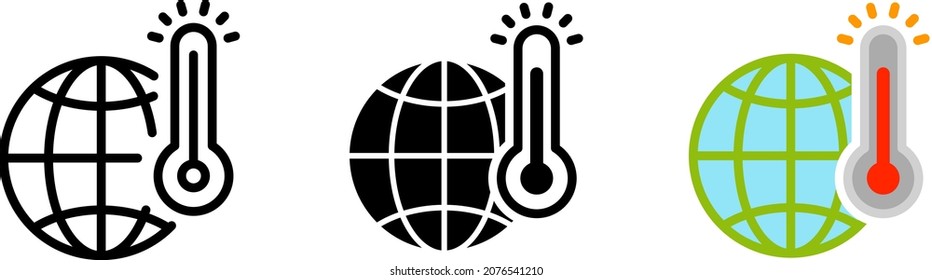 climate change icon , vector illustration