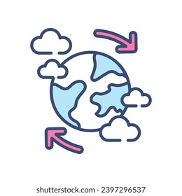 Climate Change icon in vector. Illustration