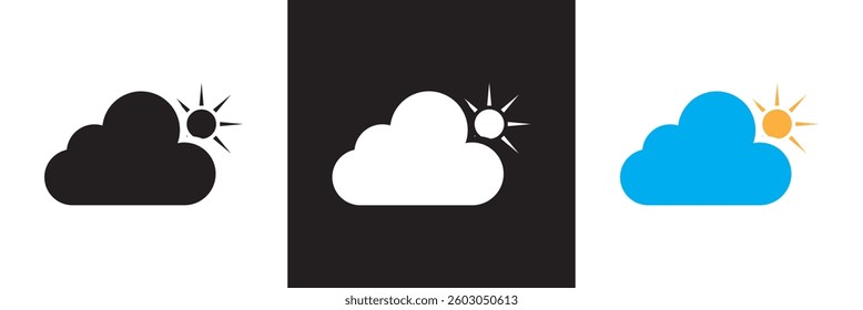 Climate change icon. Vector illustration. isolated on white and black background. EPS 10