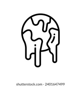 icono del cambio climático. icono de línea vectorial para tu sitio web, móvil, presentación y diseño de logotipo.
