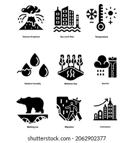 Climate Change Icon vector, suitable for web icon, etc.