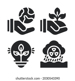 climate change icons set. Perfect for website mobile app, app icons, presentation, illustration and any other projects.