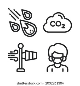 climate change icons set. Perfect for website mobile app, app icons, presentation, illustration and any other projects.