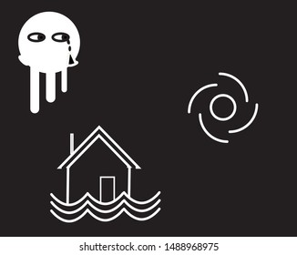 climate change image vector icon for design