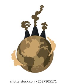 poluição isolada da indústria das alterações climáticas