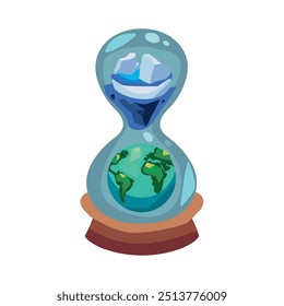 Klimawandel auf dem Planeten isoliert