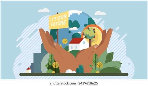 Climate change. Save the planet. Our future. Choose renewable resources to play role in combating climate change Celebrate World Environment Day by supporting eco-friendly initiatives