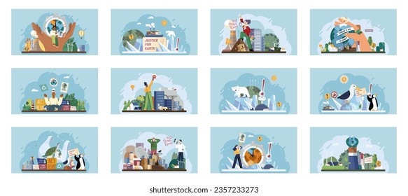Climate change. Save the planet. Vector illustration Celebrate World Environment Day by advocating for policies that prioritize environmental well-being Embracing sustainability is crucial