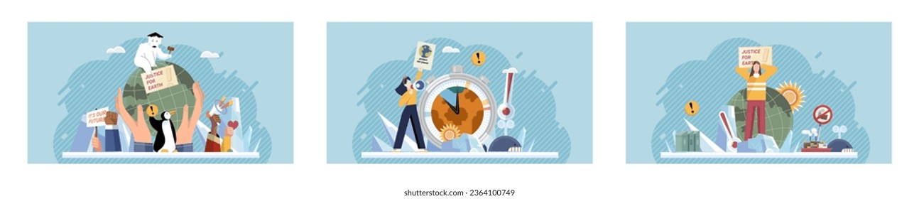 Climate change. Save the planet. Vector illustration Lets address climate change and protect earth through sustainable practices Earth pollution is pressing issue that requires immediate attention