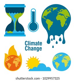 climate change temperature planet world fire melted time