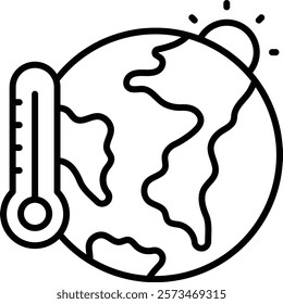 Climate Change vector icon. Can be used for printing, mobile and web applications.