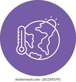 Climate Change vector icon. Can be used for printing, mobile and web applications.