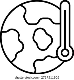 Icono del Vector del cambio climático. Se puede utilizar para aplicaciones de impresión, móviles y de Web.