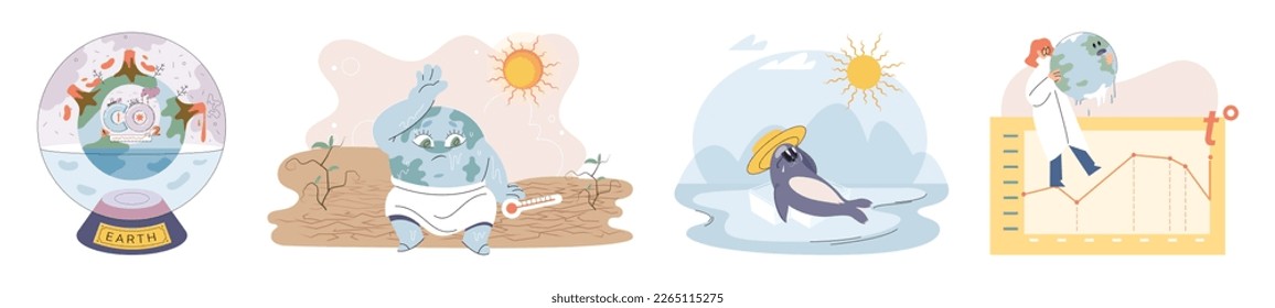 Climate change weather global greenhouse warming risks metaphor concept. Save planet. Compared planet with renewable eco resources consumption global warmings burning alternative. Environment Day