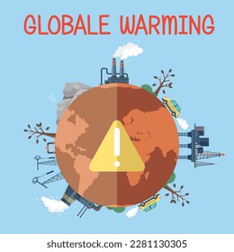 Climate change weather global greenhouse warming risks. Waste disposal, air and water pollution. Global warming, greenhouse gas emissions, deforestation. CO2 carbon dioxide emissions climate pollution