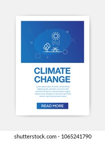 CLIMATE CHANGES INFOGRAPHIC