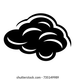 Climate cloud icon. Simple illustration of climate cloud vector icon for web