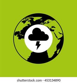 climate cloud weather nature isolated, vector illustration eps10