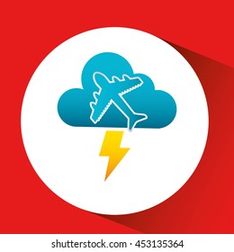 climate cloud weather nature isolated, vector illustration eps10