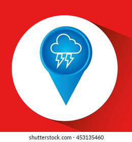 climate cloud weather nature isolated, vector illustration eps10